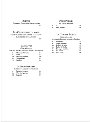 50 mélodies. Voix haute - POULENC - Partition - Mélodies